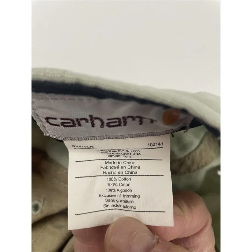 Carhartt Odessa Graphic Cap Women’s Faded Mint Green Embroidered Baseball Hat